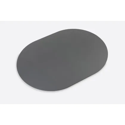 Picture Luxurious double-sided leather table or desk pad in gray and white - for the office