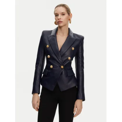 Zdjęcie Balmain Marynarka DF0SG185LC62 Granatowy Regular Fit