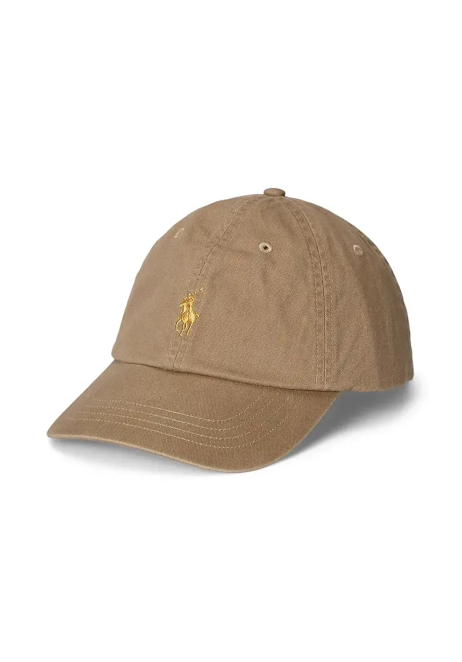 obrazek 1 Polo Ralph Lauren czapka z daszkiem bawełniana kolor beżowy gładka 710961266