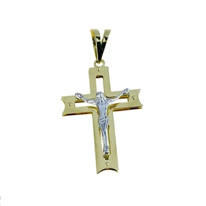 Zdjęcie Genialny męski krzyż z włoch 25x20mm