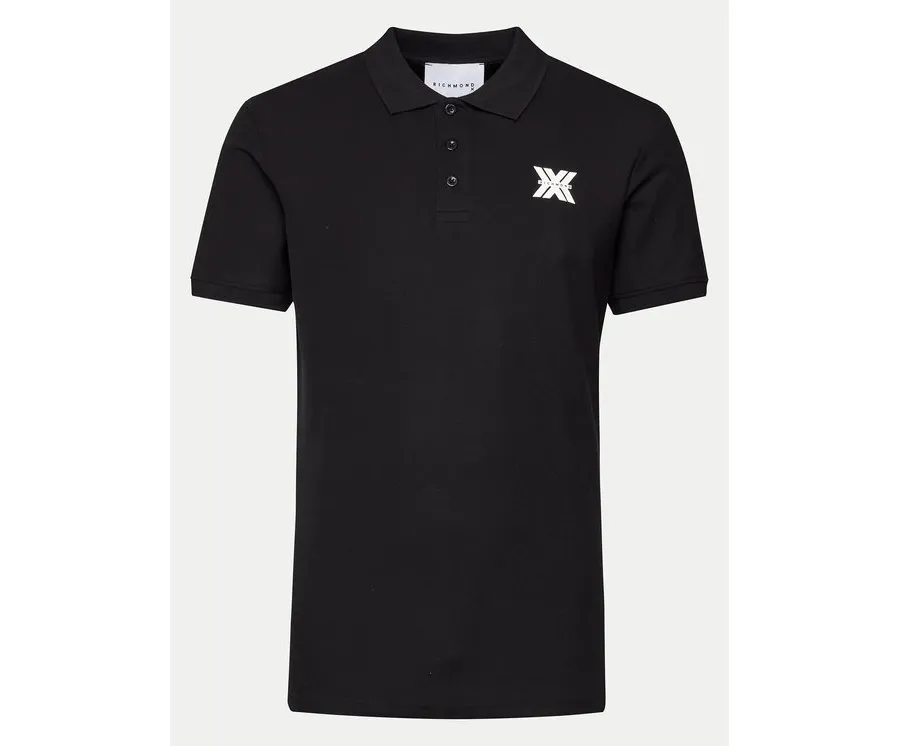 obrazek 1 Richmond X Polo Novak UMP24010PO Czarny Regular Fit