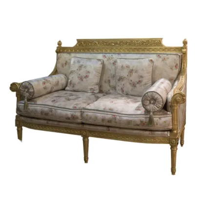 Zdjęcie Luksusowa włoska sofa z dwoma poduszkami w komplecie