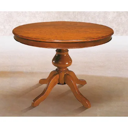 Zdjęcie Włoski okrągły drewniany stolik do wyjątkowego wnętrza