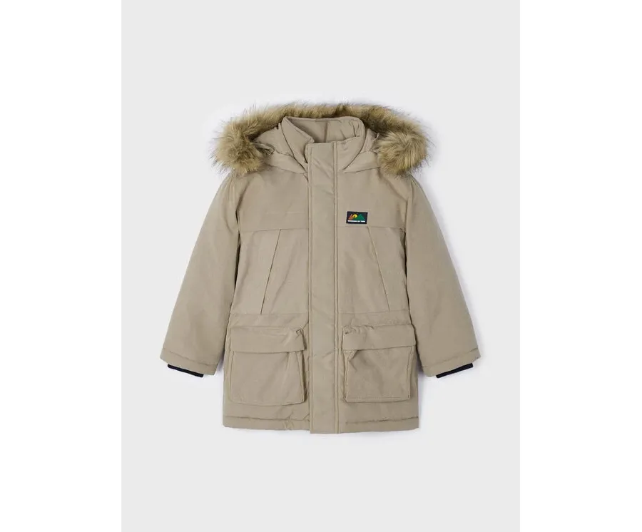 obrazek 1 Mayoral Parka 4.439 Brązowy Regular Fit