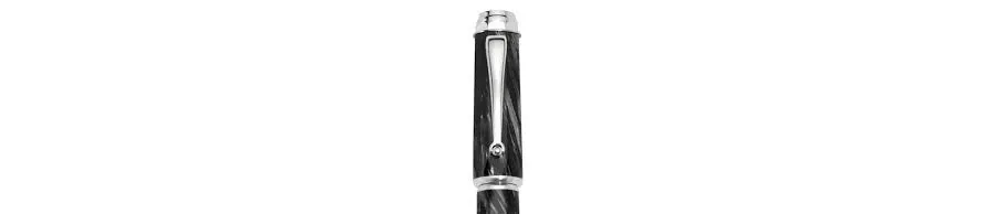 obrazek 3 Emblema Długopis Srebro/Czarnoszary celluloid Montegrappa