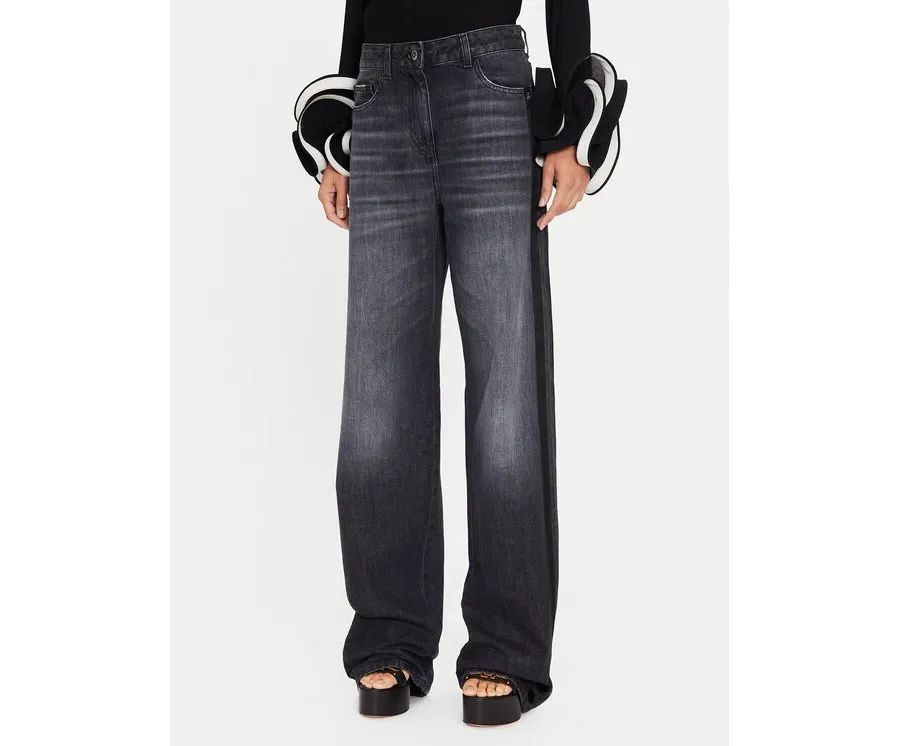 obrazek 1 Elisabetta Franchi Jeansy PJ-76I-46E2-V320 Czarny Regular Fit