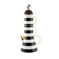 Picture Set of 2 mugs and a modular tea pot from the Pharos collection inspired by the lighthouses of the Portuguese coast - Vista Alegre