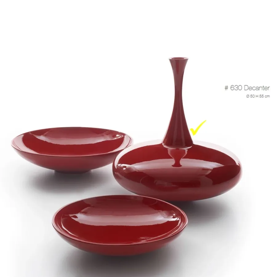 obrazek 1 Prestiżowy ceramiczny wazon w czerwonym kolorze