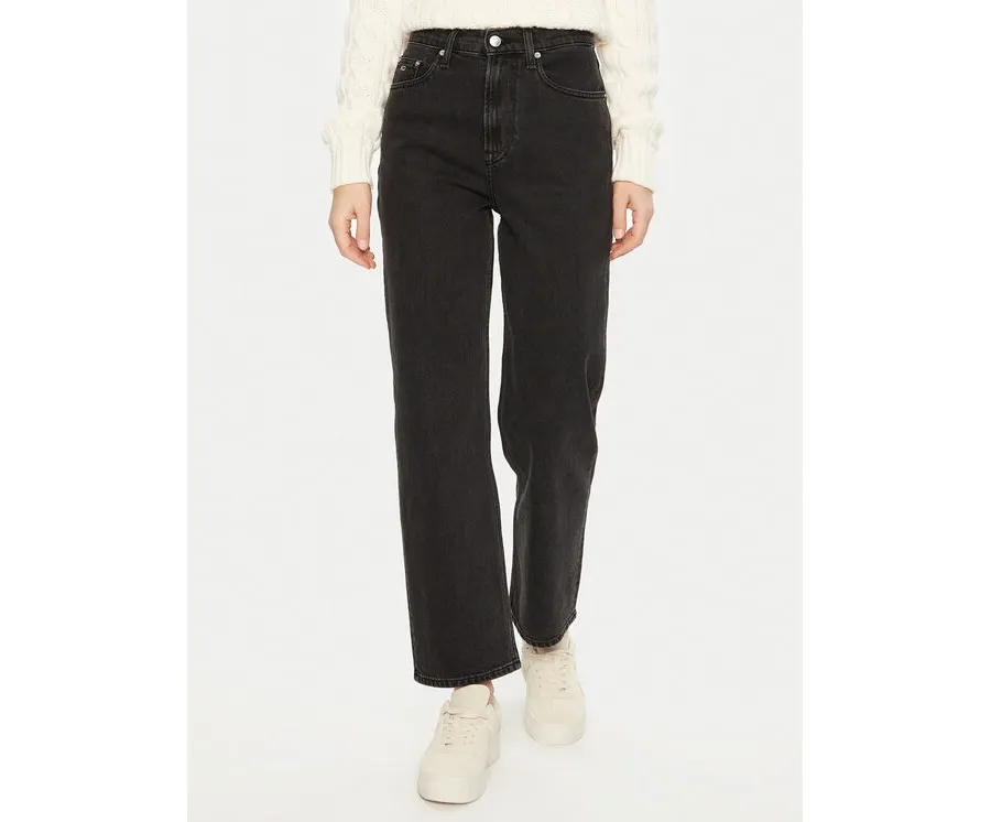 obrazek 1 Tommy Jeans Jeansy Layla DW0DW19577 Czarny Straight Fit