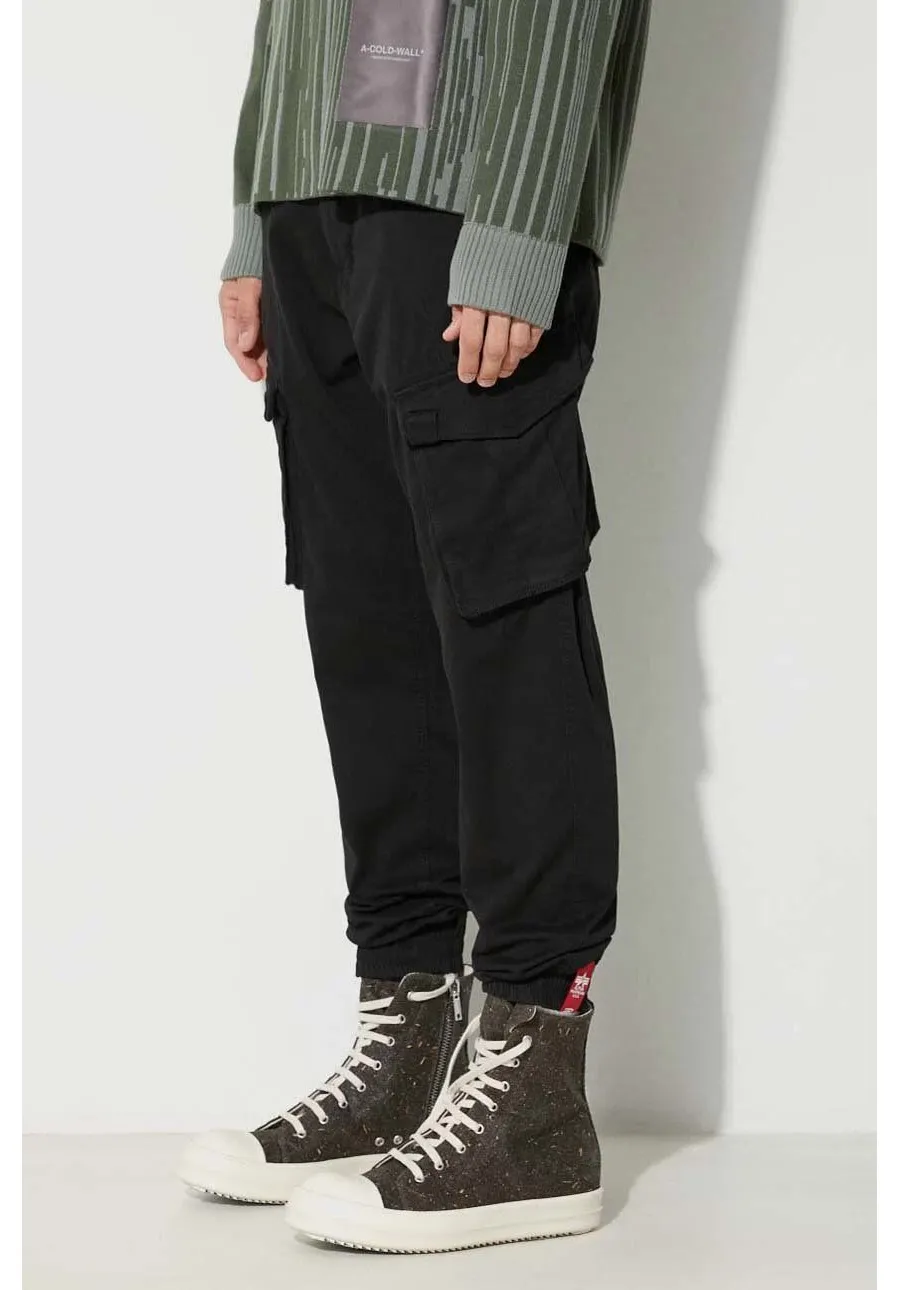 obrazek 1 Alpha Industries spodnie męskie kolor czarny w fasonie cargo