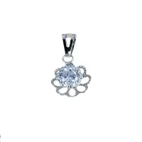Picture A wonderful flower-shaped pendant with a worked edge
