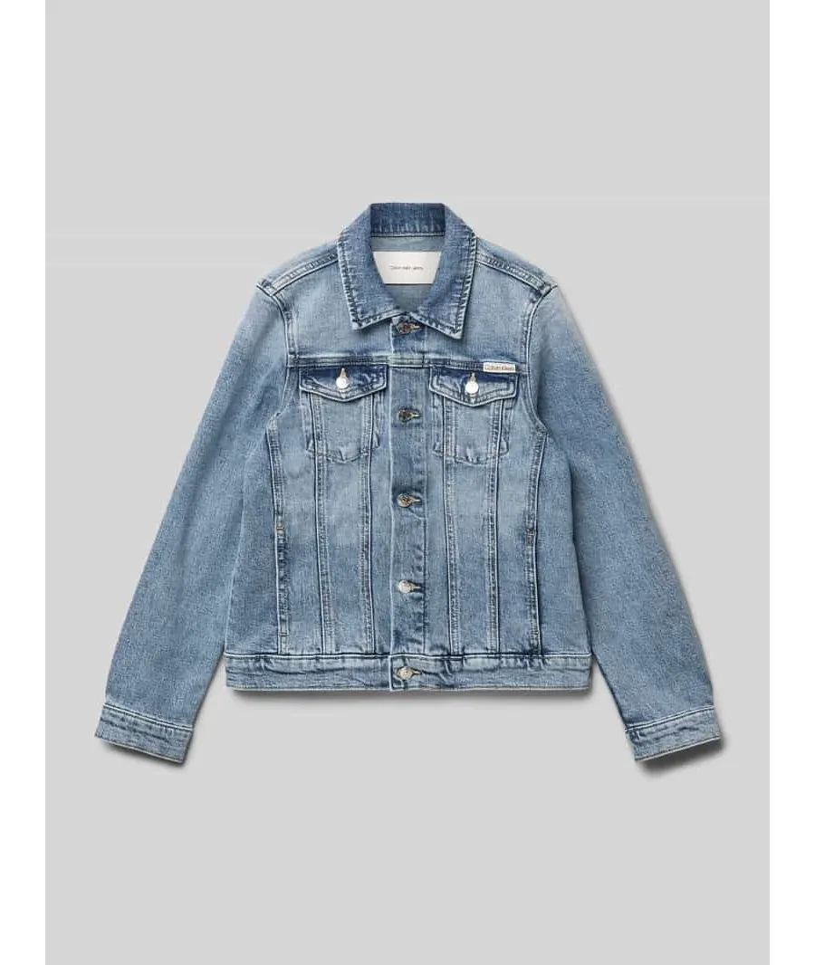 obrazek 1 Calvin Klein Jeans Kurtka jeansowa IG0IG02721 Niebieski Regular Fit