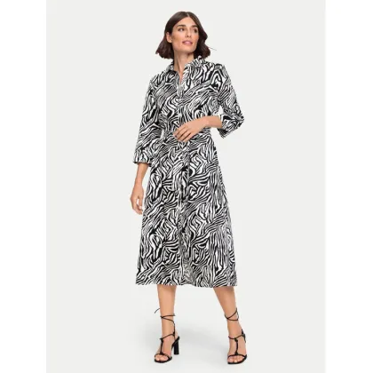 Zdjęcie Olsen Sukienka koszulowa 13001750 Czarny Regular Fit