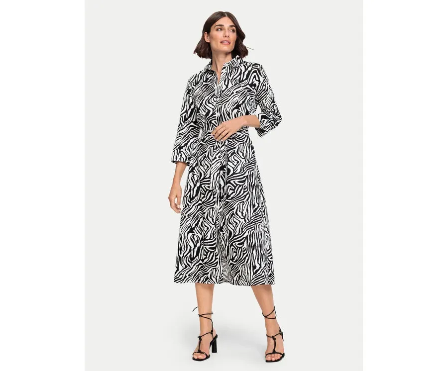 obrazek 1 Olsen Sukienka koszulowa 13001750 Czarny Regular Fit