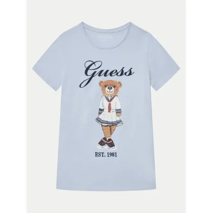Zdjęcie Guess T-Shirt J5RI24 K6YW4 Błękitny Regular Fit