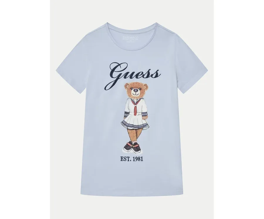 obrazek 1 Guess T-Shirt J5RI24 K6YW4 Błękitny Regular Fit