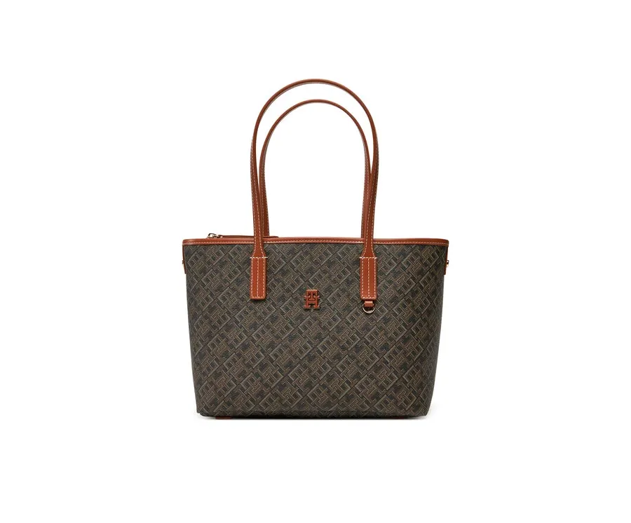 obrazek 1 Tommy Hilfiger Torebka Th Monoplay Leather Mini Tote AW0AW17415 Czarny