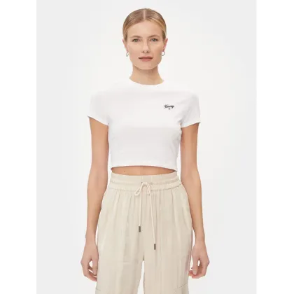 Zdjęcie Tommy Jeans T-Shirt Script DW0DW17366 Biały Slim Fit
