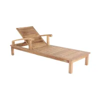 Picture Stylish Saint Laurent lounge chair with wheels for the garden and terrace