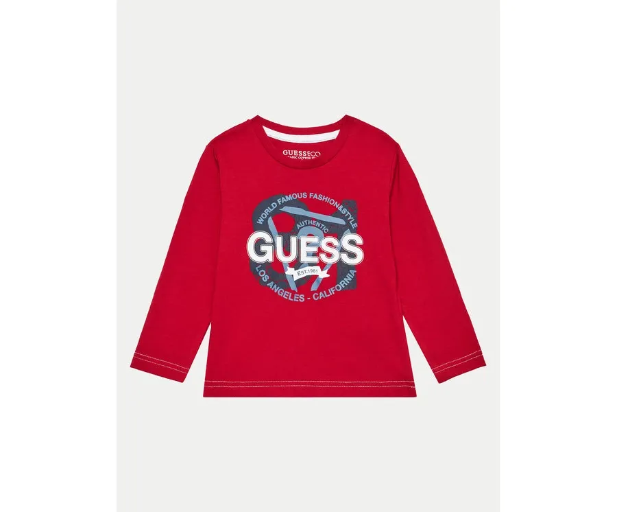 obrazek 1 Guess Bluzka N4BI03 I3Z14 Czerwony Regular Fit