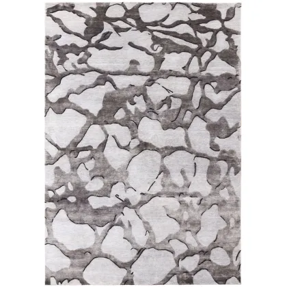 Picture Beautiful gray exclusive 3D carpet - SENSES DROUGHT 7075
