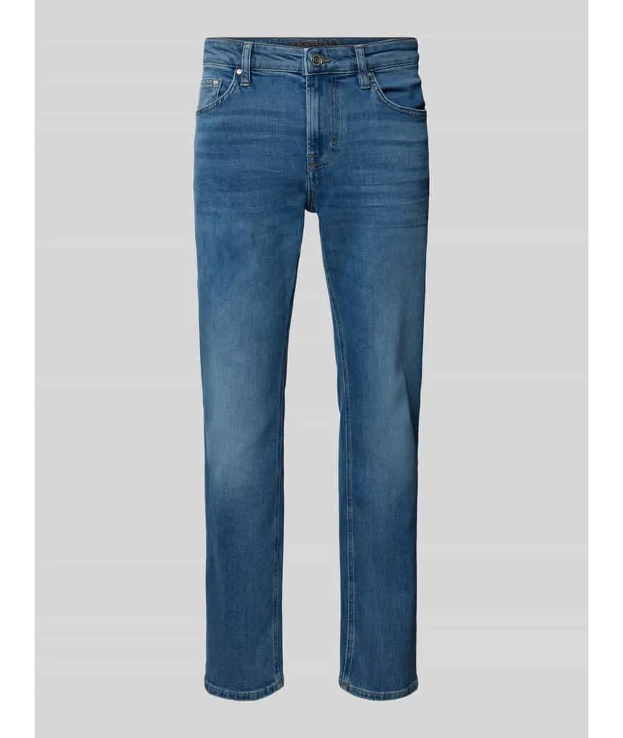 obrazek 1 Jeansy o kroju slim fit z 5 kieszeniami model ‘Mitch’