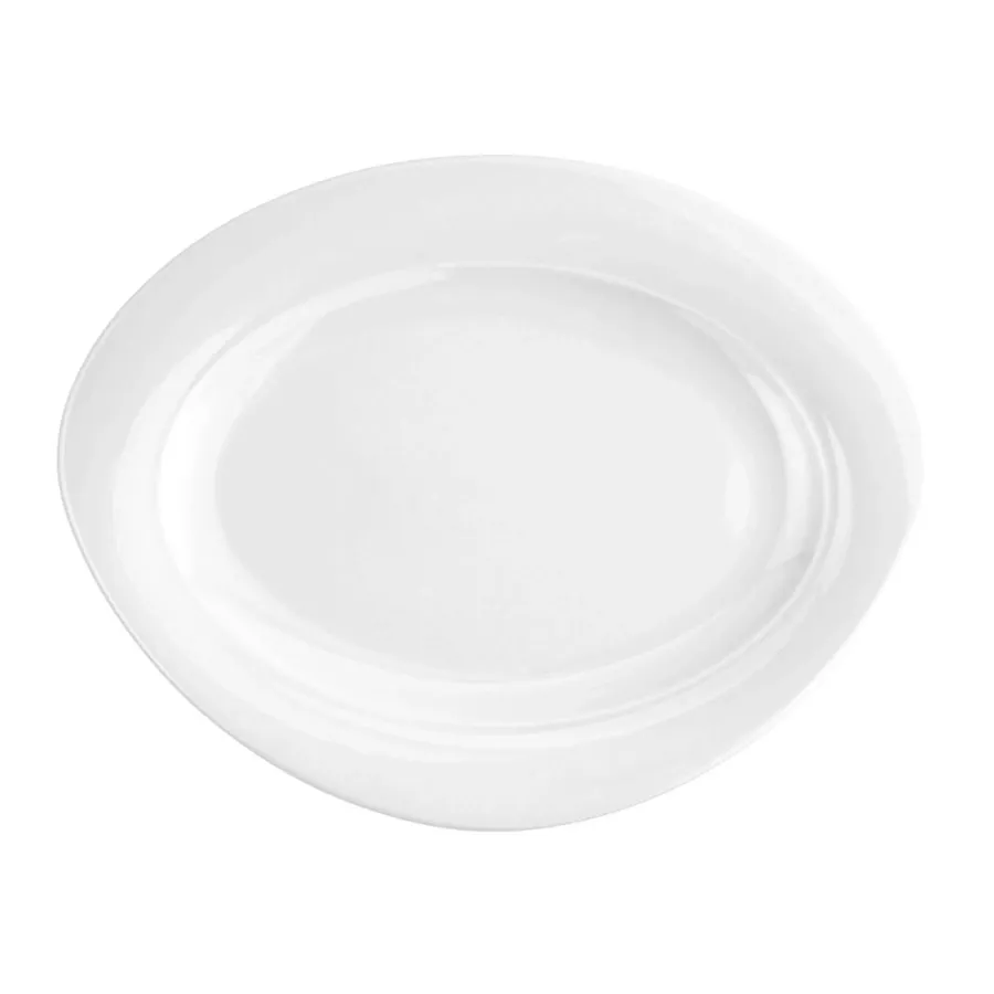 obrazek 1 Porcelanowy biały owalny półmisek 30,5x24 cm w stylu nowoczesnym - Seltmann Weiden