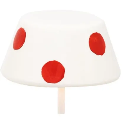 Zdjęcie Ceramiczny abażur z kontrastowymi kropkami do lampy Swap Mini