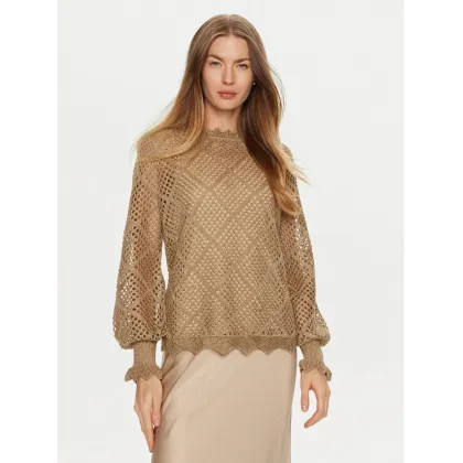 Zdjęcie TWINSET Sweter 241TP3121 Brązowy Regular Fit