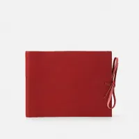 Picture Elegant red photo album made of leather