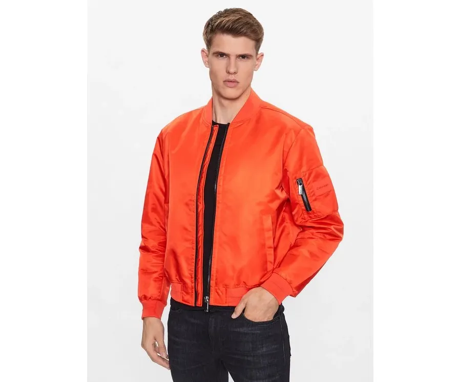 obrazek 1 Calvin Klein Kurtka bomber Hero K10K109907 Pomarańczowy Regular Fit