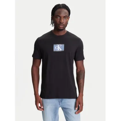 Zdjęcie Calvin Klein T-Shirt Box Tape Graphic LV04RC854G Czarny Regular Fit