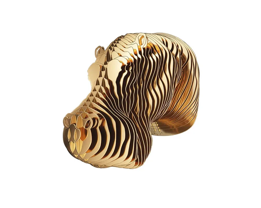 obrazek 1 Mosiężna głowa Hipopotama