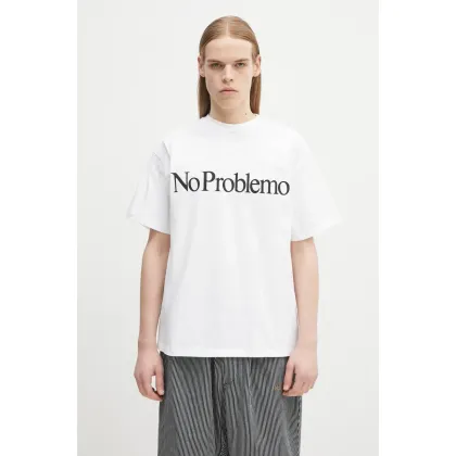 Zdjęcie No Problemo t-shirt bawełniany No Problemo SS Tee kolor biały z nadrukiem NP6000203