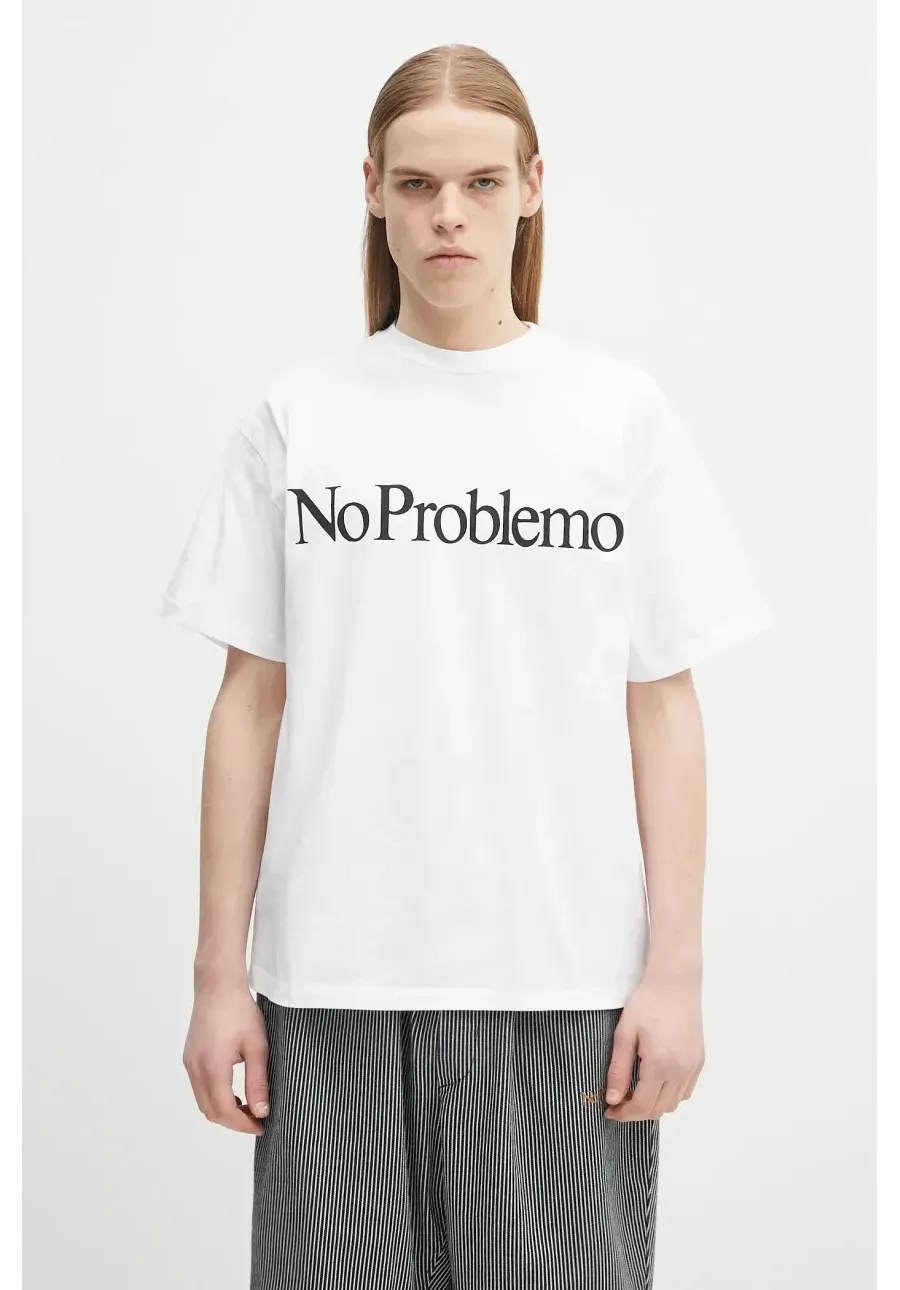 obrazek 1 No Problemo t-shirt bawełniany No Problemo SS Tee kolor biały z nadrukiem NP6000203