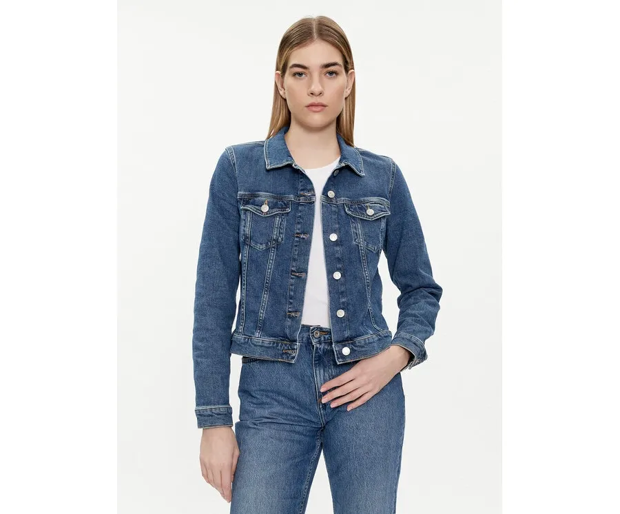 obrazek 1 Tommy Hilfiger Kurtka jeansowa WW0WW41335 Niebieski Slim Fit