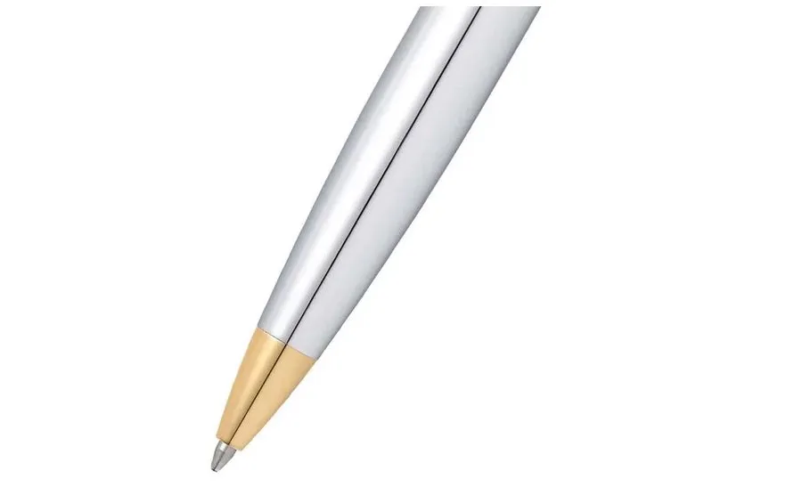 obrazek 3 Wyjątkowy długopis Sheaffer 300 Chrom z pozłacanymi elementami