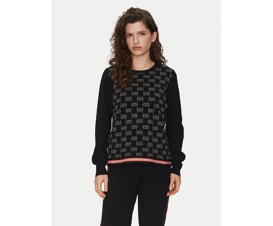 obrazek 1 Liu Jo Sport Sweter TF4228 MS63L Czarny Regular Fit