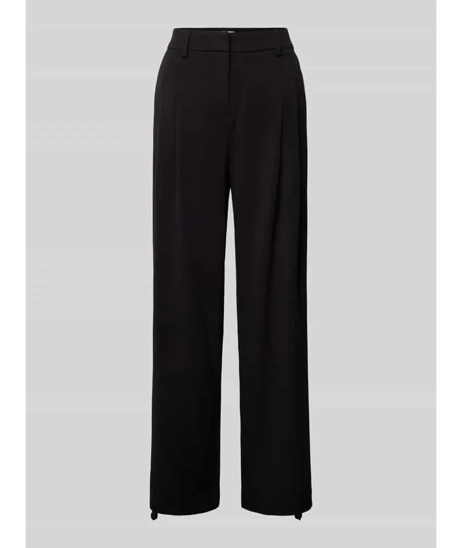 obrazek 1 Spodnie materiałowe o kroju baggy fit z plisami model ‘Henrika’