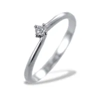 Picture A subtle Italian ring with a 0.05 carat diamond