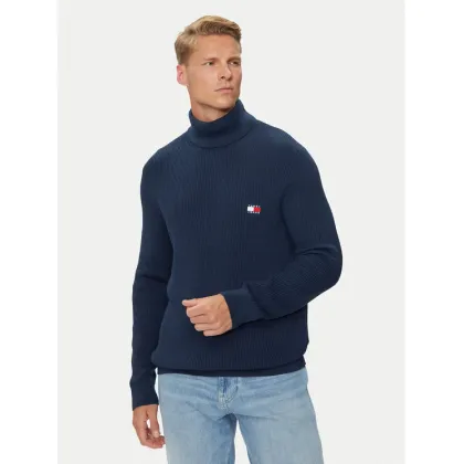 Zdjęcie Tommy Jeans Golf Badge DM0DM19434 Granatowy Slim Fit