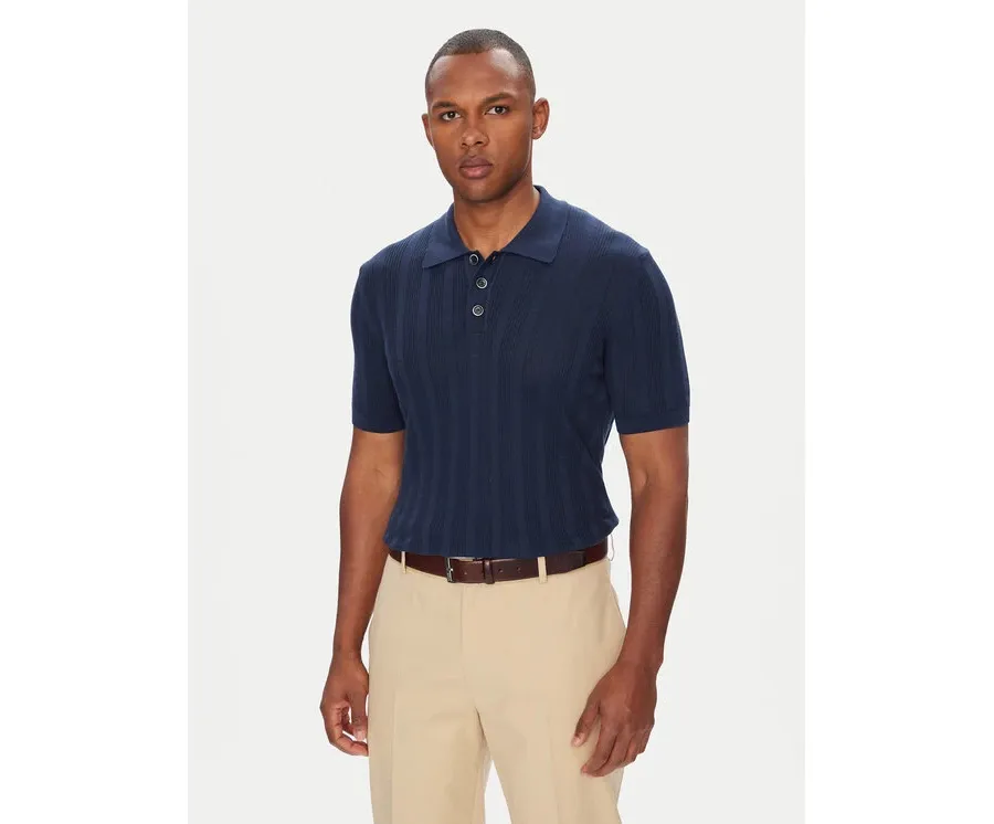 obrazek 1 Baldessarini Polo B4 50024.5232 Granatowy Slim Fit