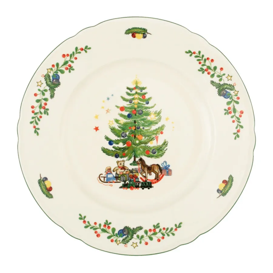 obrazek 1 Talerz obiadowy z porcelany 27 cm ze świątecznym zdobieniem - Seltmann Weiden