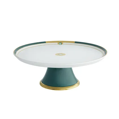 Zdjęcie Patera na ciasto na nóżce Emerald z wykończeniem w stylu Art Deco - Vista Alegre