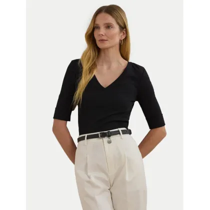 Zdjęcie LAUREN RALPH LAUREN Bluzka 200815843003 Czarny Slim Fit