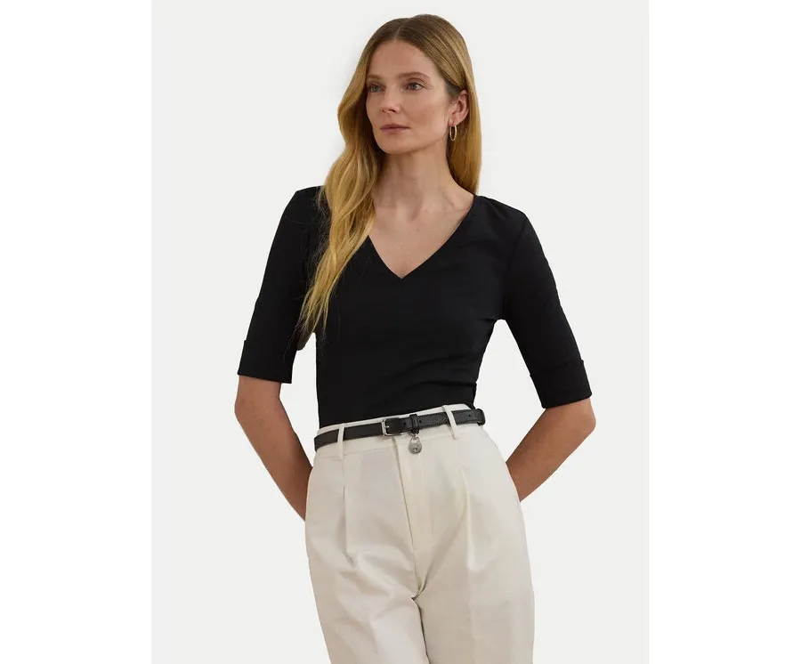 obrazek 1 LAUREN RALPH LAUREN Bluzka 200815843003 Czarny Slim Fit