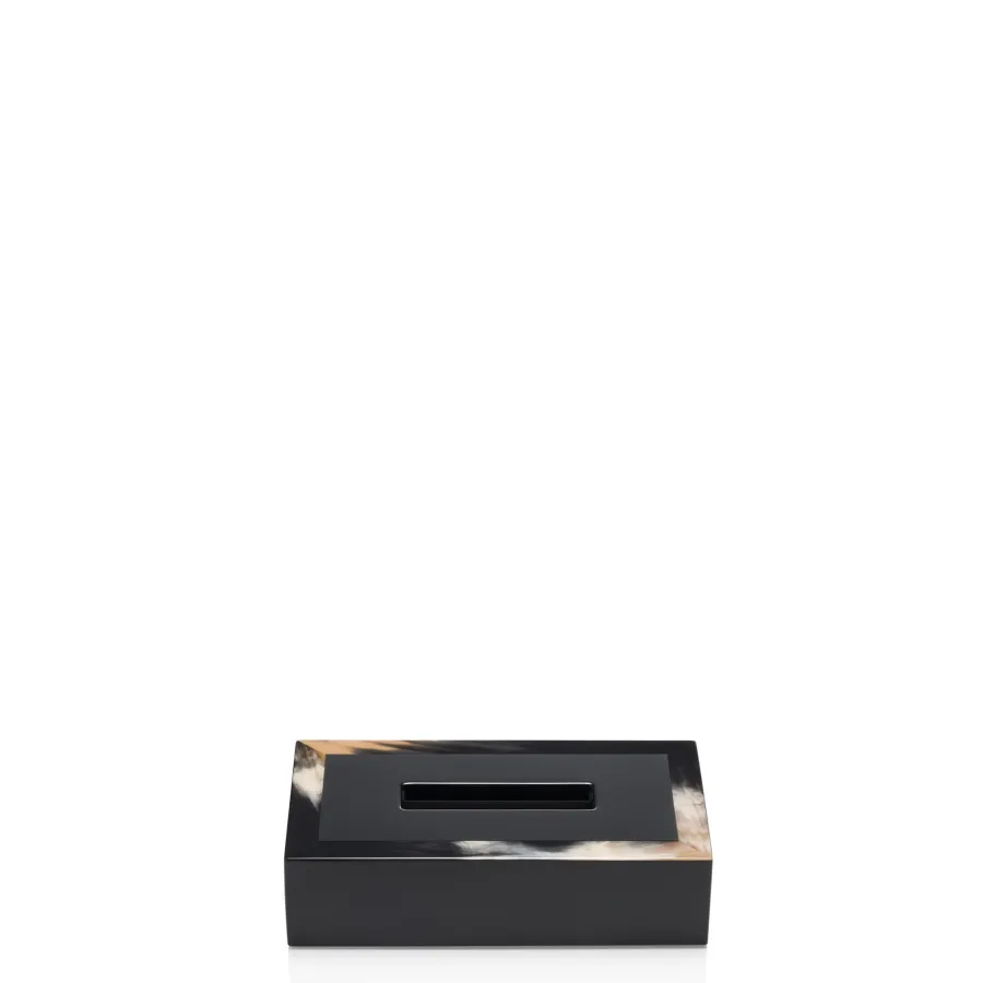 picture 2 Original dark horn and wood handkerchief box - Arcahorn
