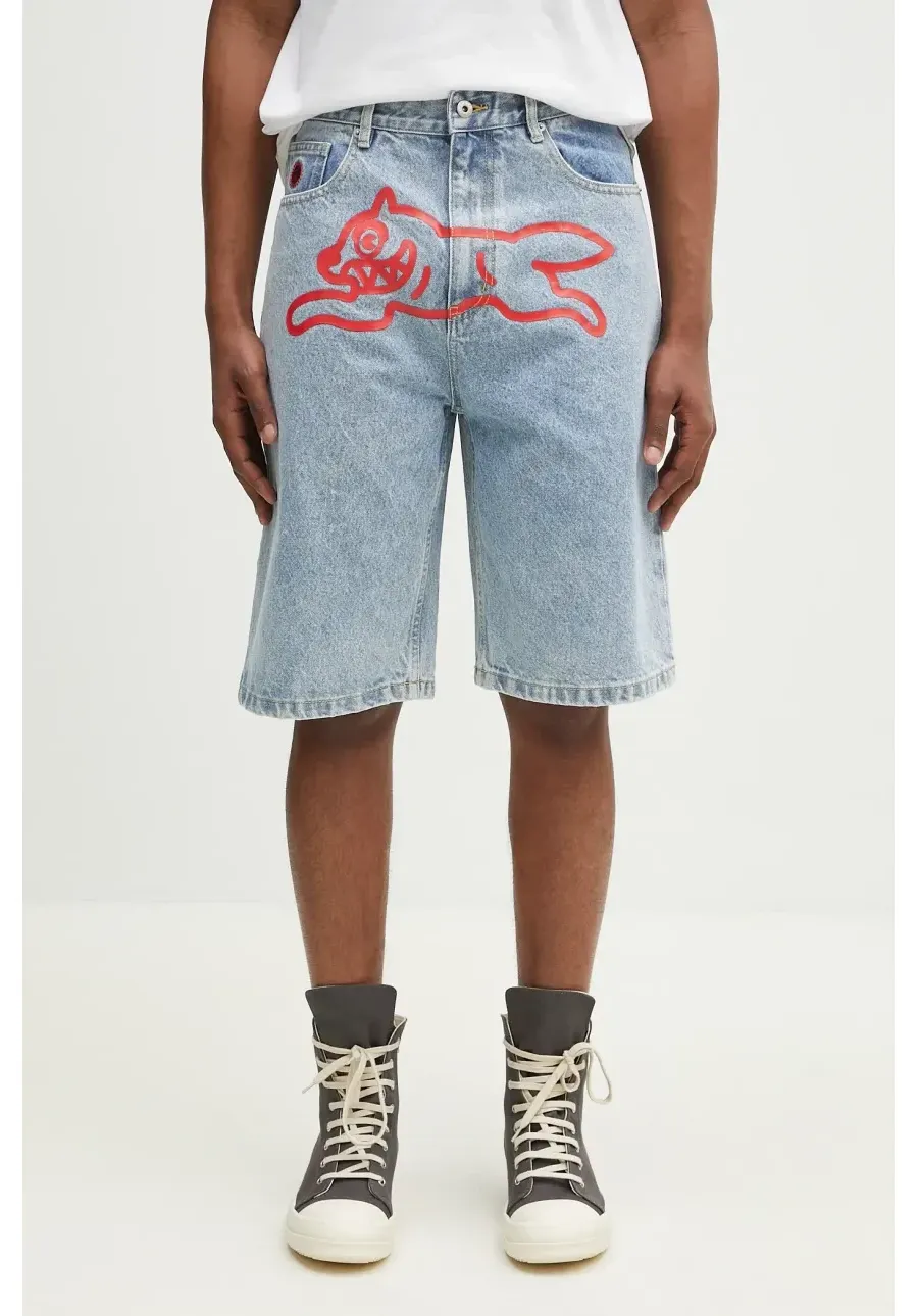 obrazek 1 ICECREAM szorty jeansowe bawełniane Running Dog Denim Shorts męskie kolor niebieski ICD25103
