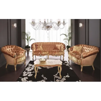 Zdjęcie Luksusowa włoska trzyosobowa sofa w stylu antycznym - Morello Gianpaolo