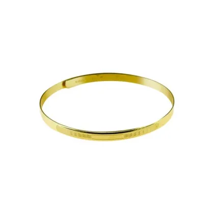 Zdjęcie Luksusowa okrągła bransoletka w kolorze złotym